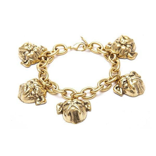 The Viola Bulldog Charm Bracelet