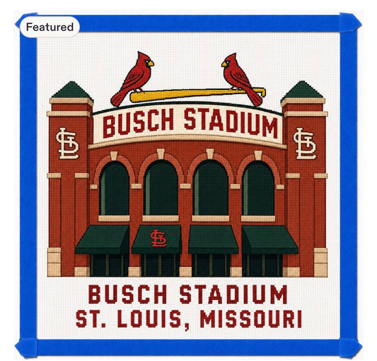 Busch Stadium Needlepoint Canvas