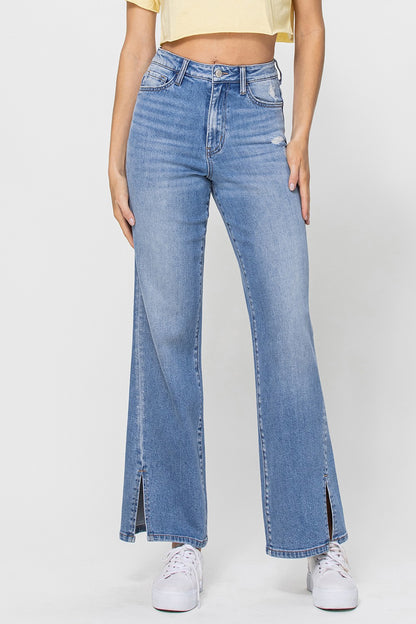 90'S Vintage Inspired High Rise Jean