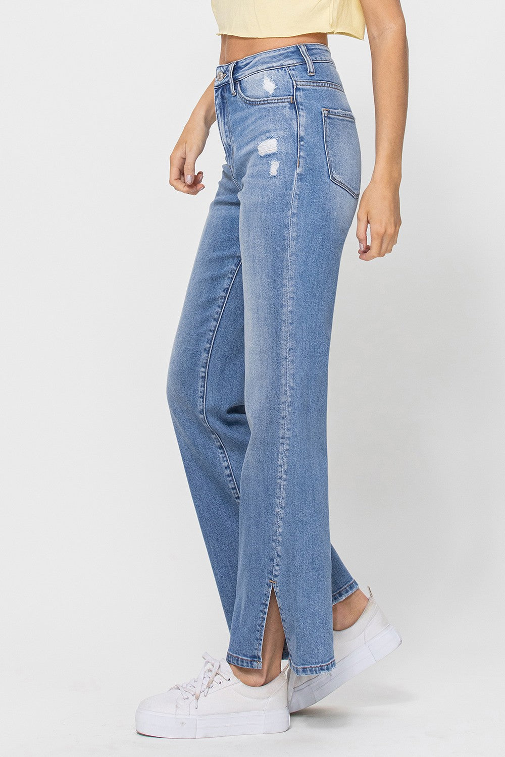 90'S Vintage Inspired High Rise Jean