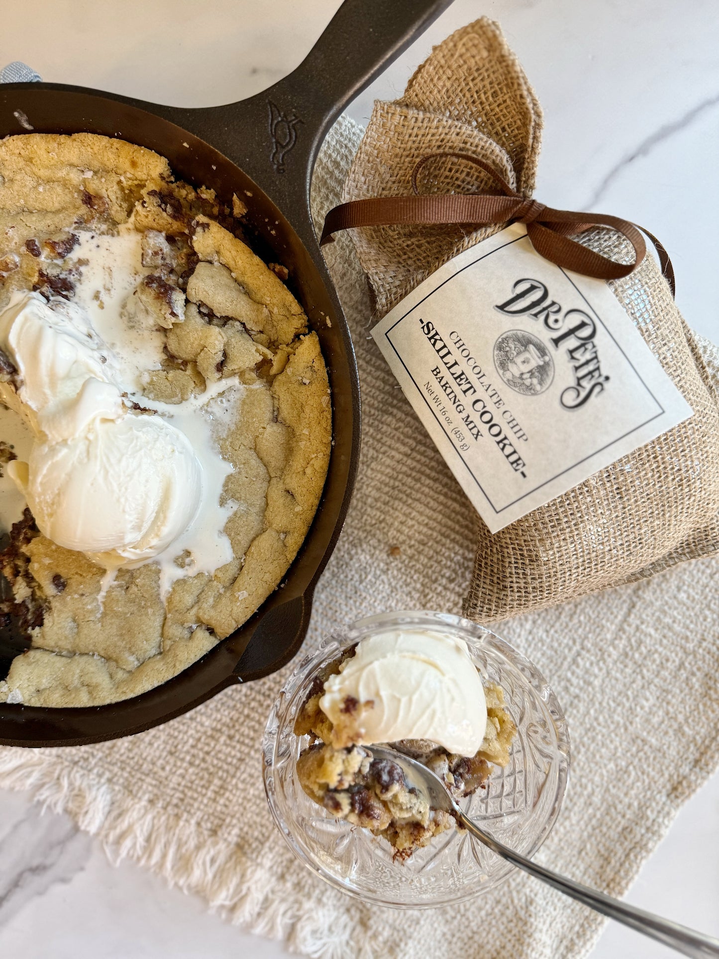 Dr Pete's Skillet Cookie