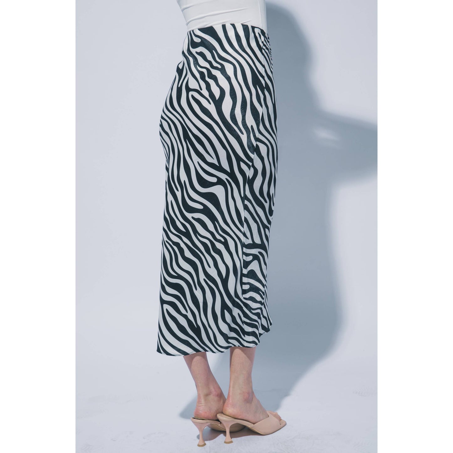 Zebra Print Maxi Skirt