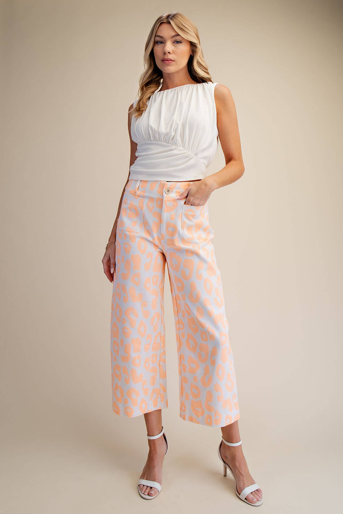 Colette Neon Green Leopard Pant