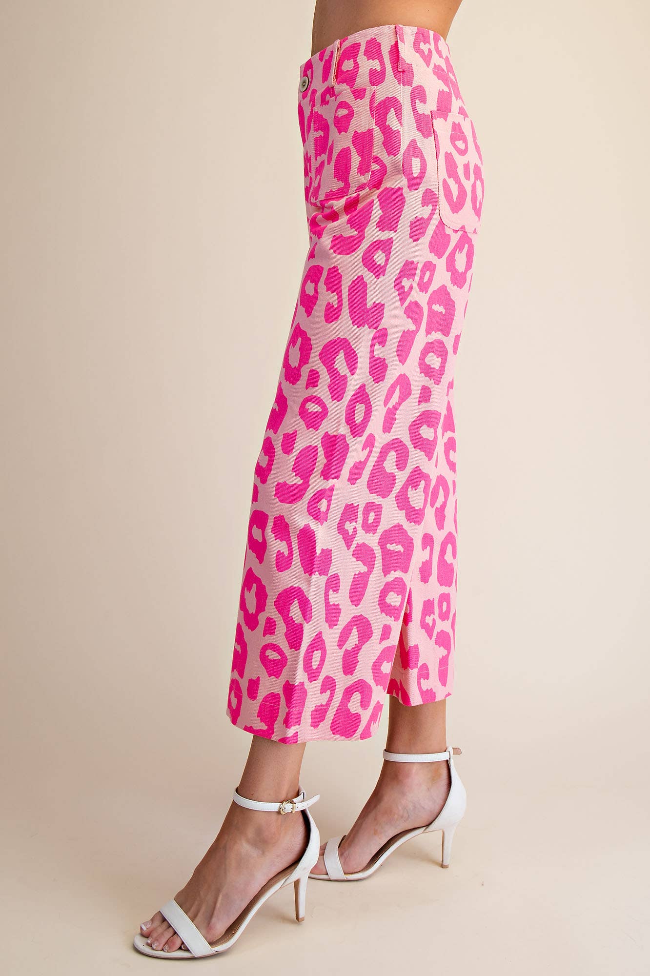 Colette Neon Green Leopard Pant