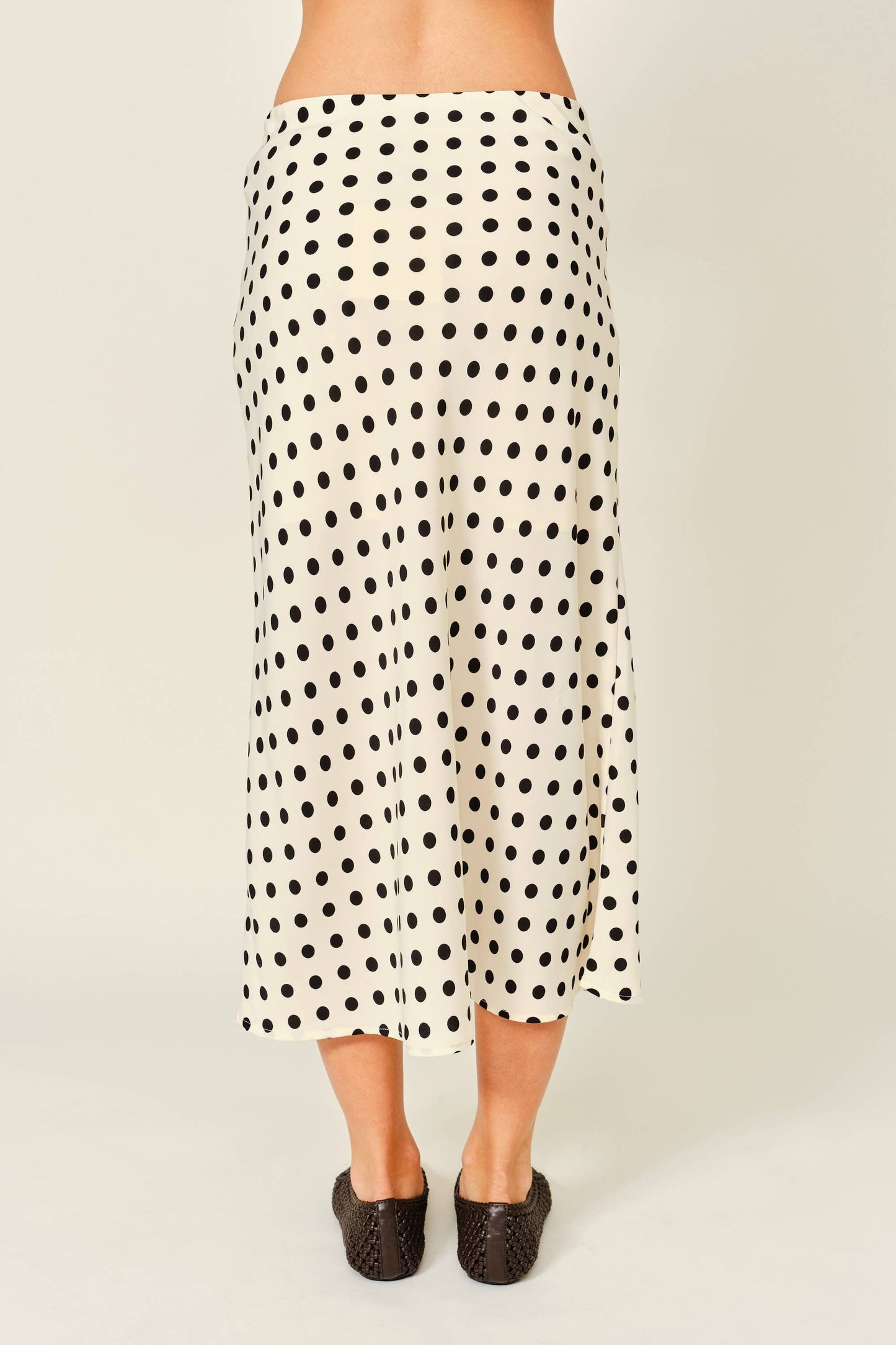 Polka Dot Midi Skirt