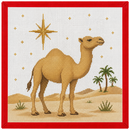 Camel Christmas Ornament Needlepoint Canvas