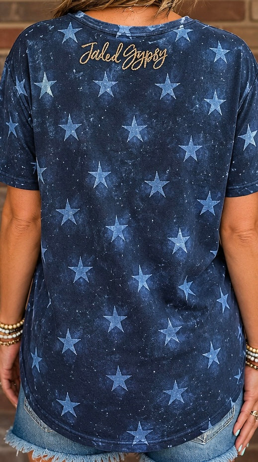 Jaded Gypsy Moon Dance Moon Wander Tee
