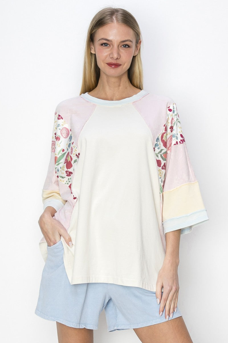 Wear Me Everywhere Mix Pattern Top