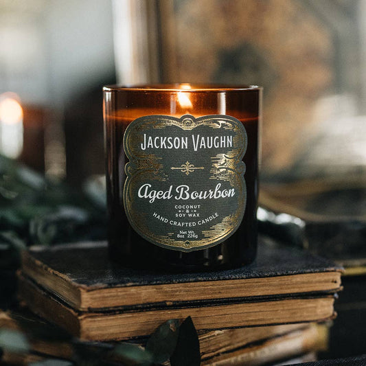 Jackson-Vaughn Headrick's Collection 11 oz. Candle- Aged Bourbon
