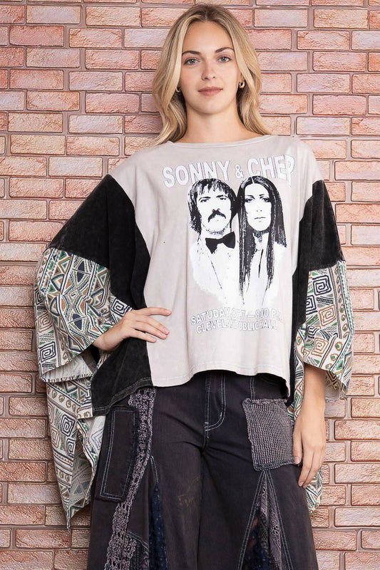 Sonny and Cher Oversized Tee