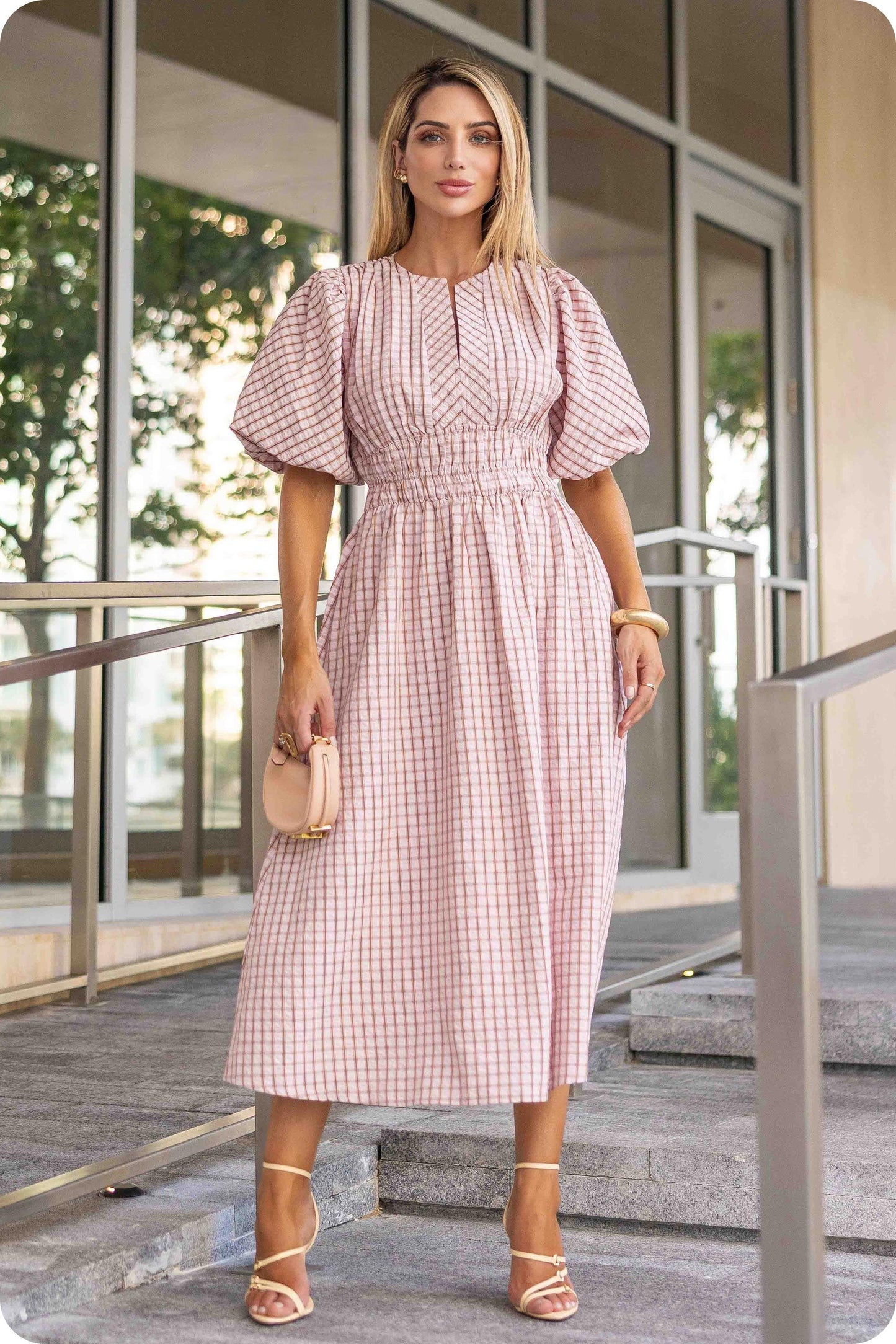 Blushing for You Midi Dress
