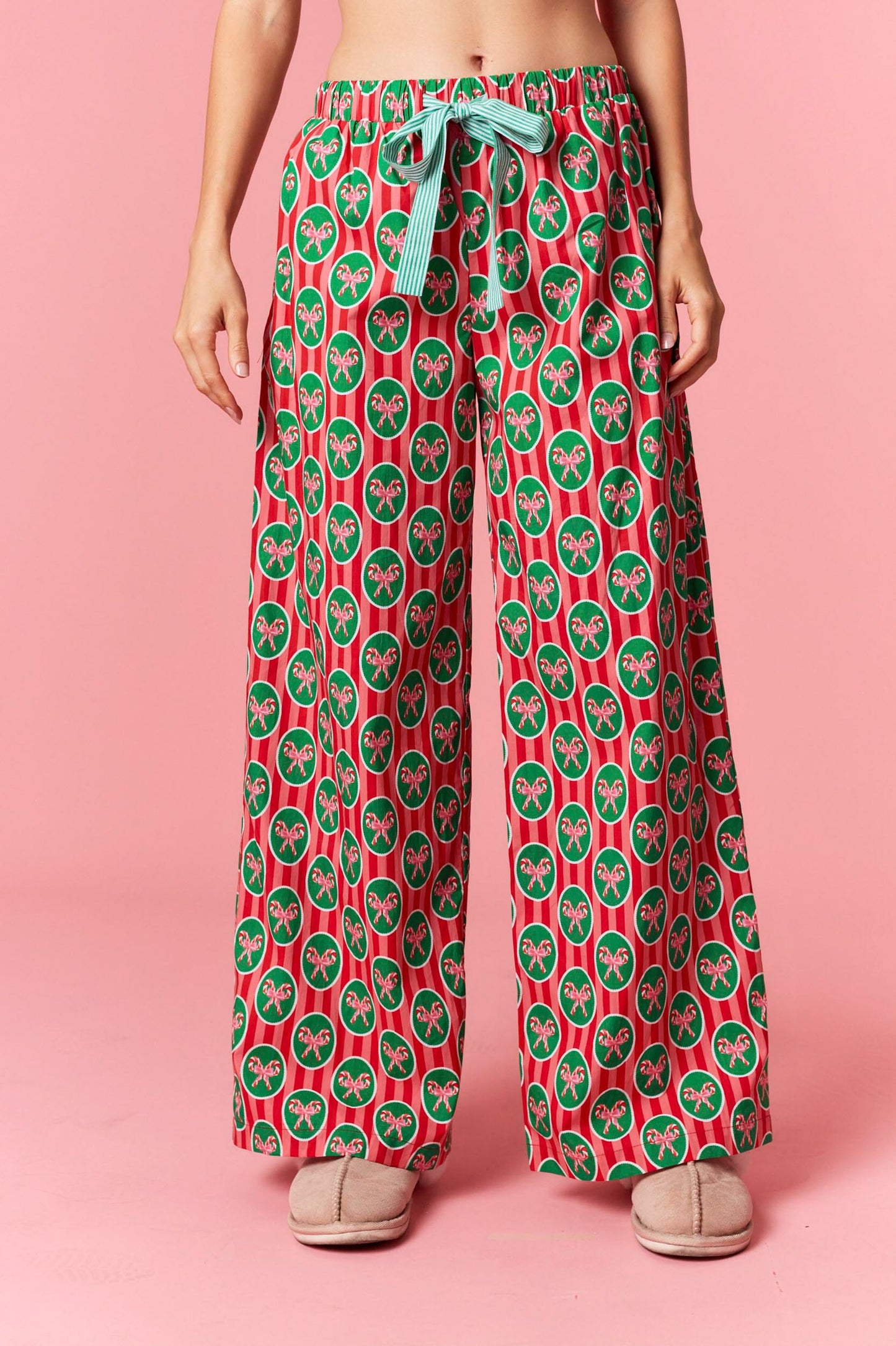Christmas Printed Poplin Pant