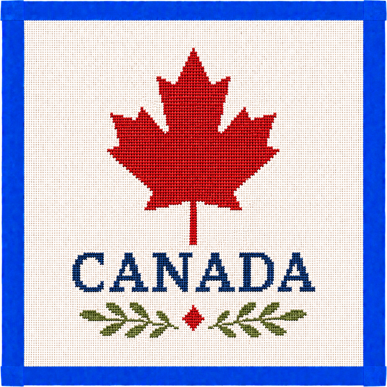 Canada Travel Printed Needlepoint Canvas
