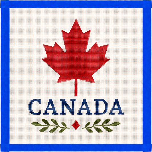 Canada Travel Printed Needlepoint Canvas