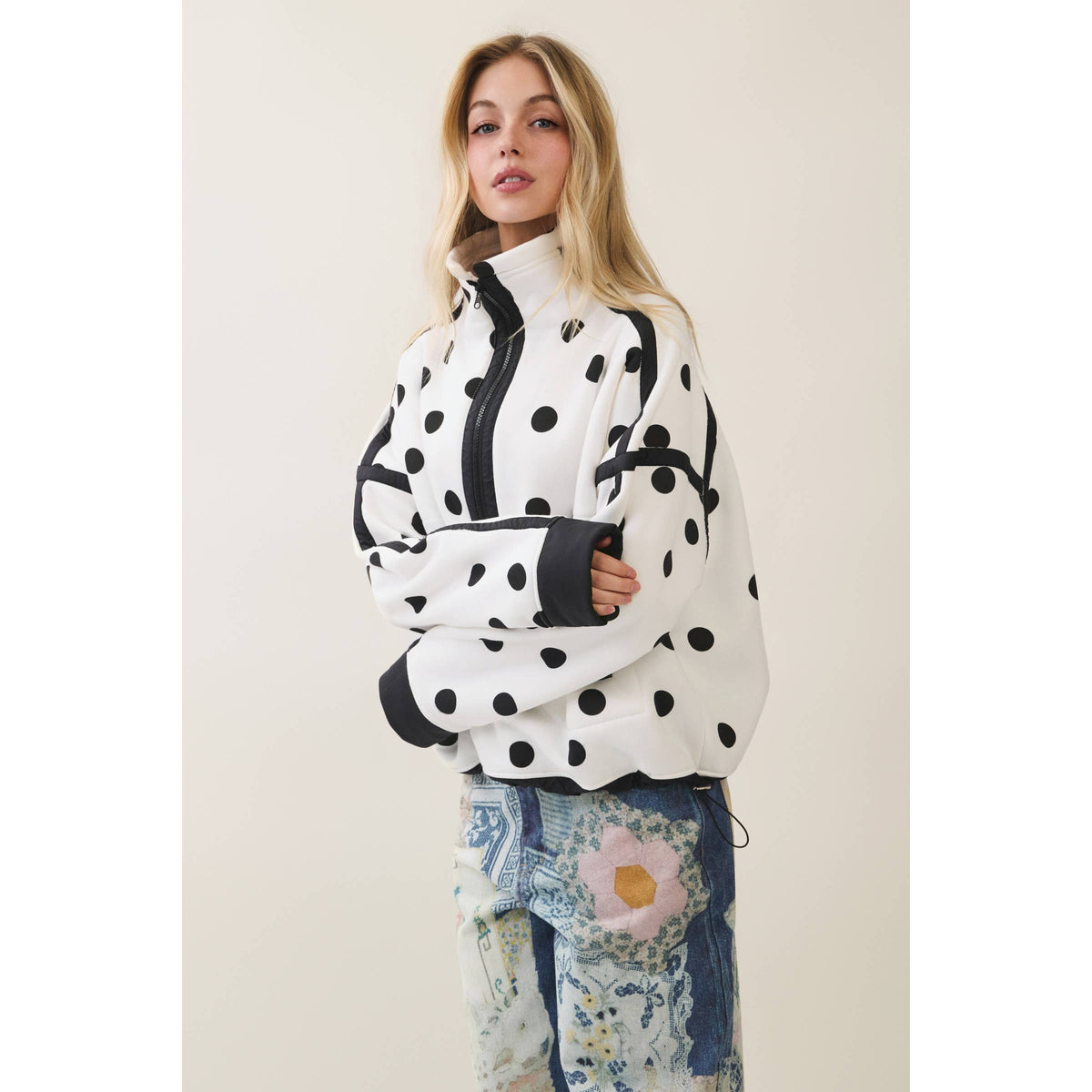 Polka Dot Pull Over