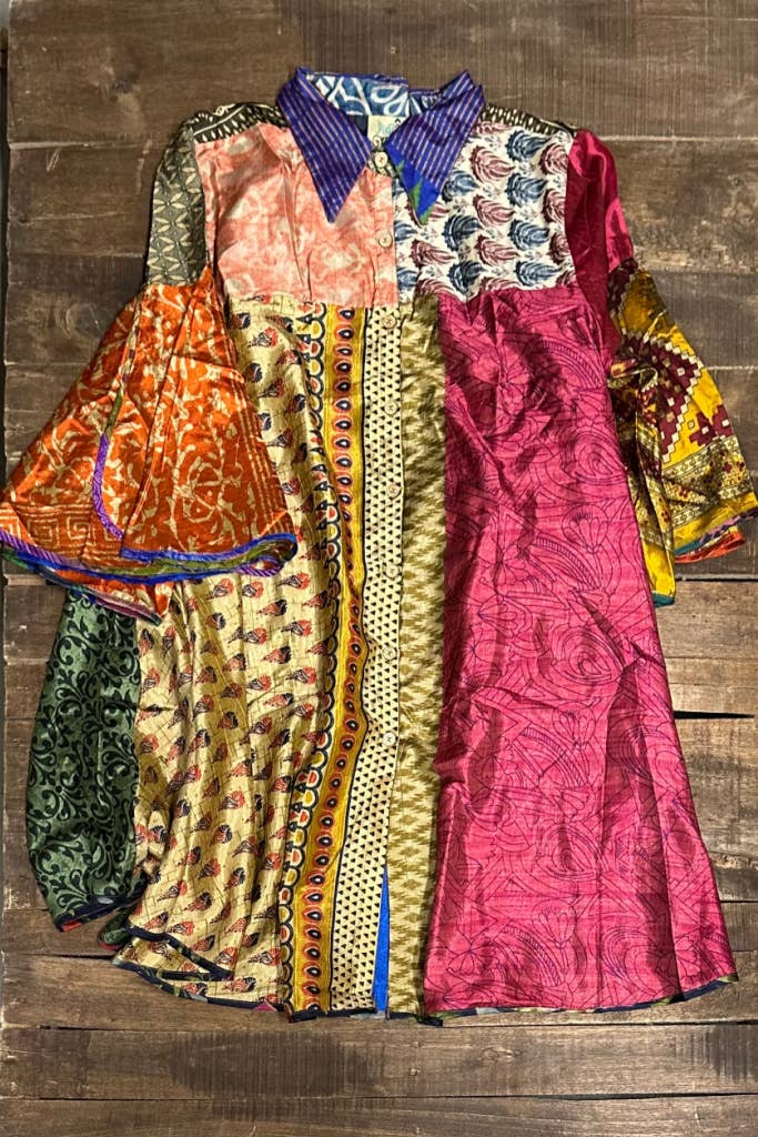 Jaded Gypsy Sari Sunrise Tunic