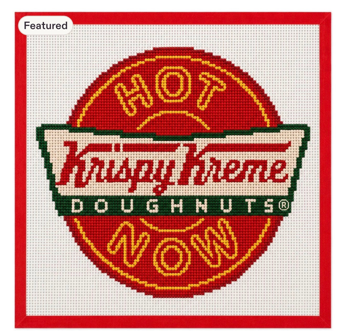 Krispy Kreme Needlepoint Canvas