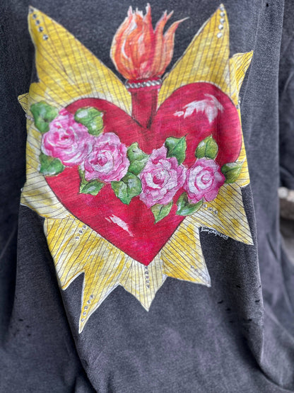 A Rare Bird Blazing Heart Tee