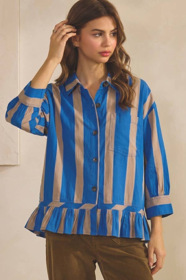All About the Stripes Blouse