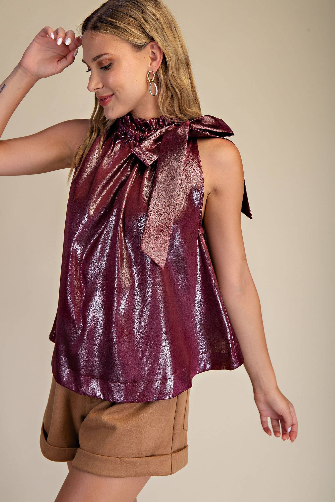 Steal the Show Ruffle Neck Top