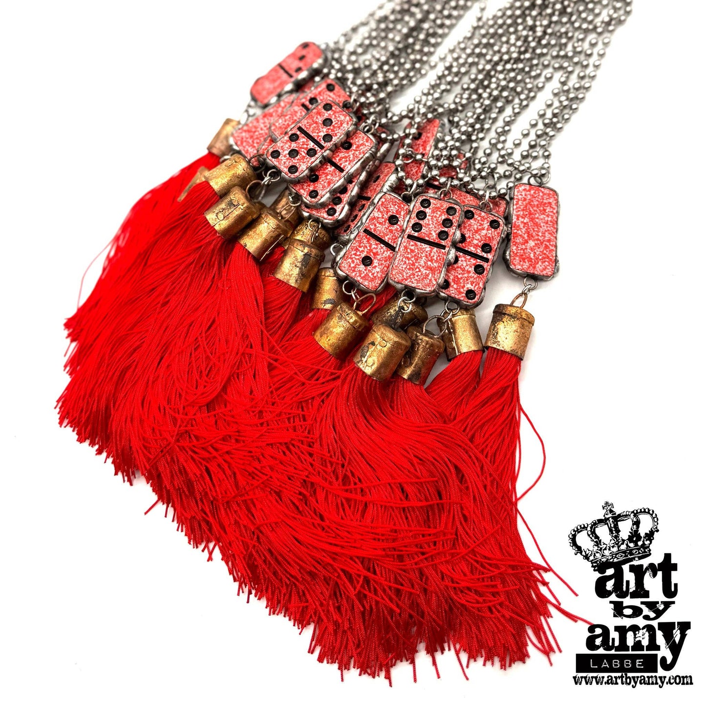 Domino Tassel Necklace