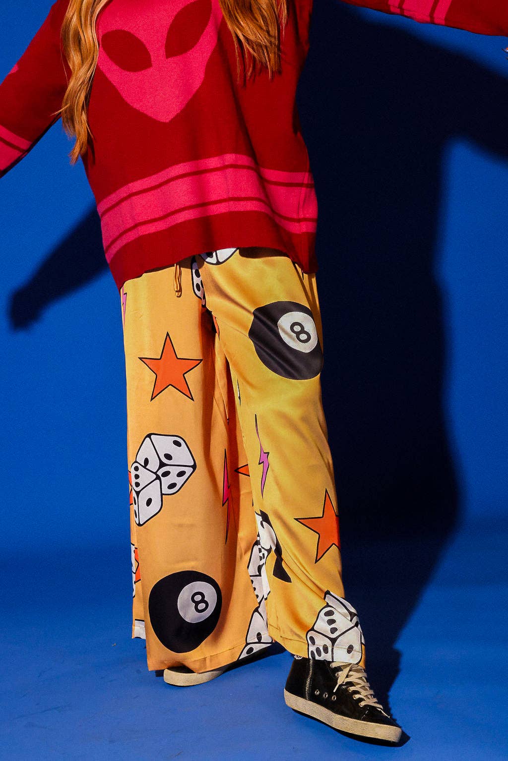 She's So Lucky Wide-Leg Pants