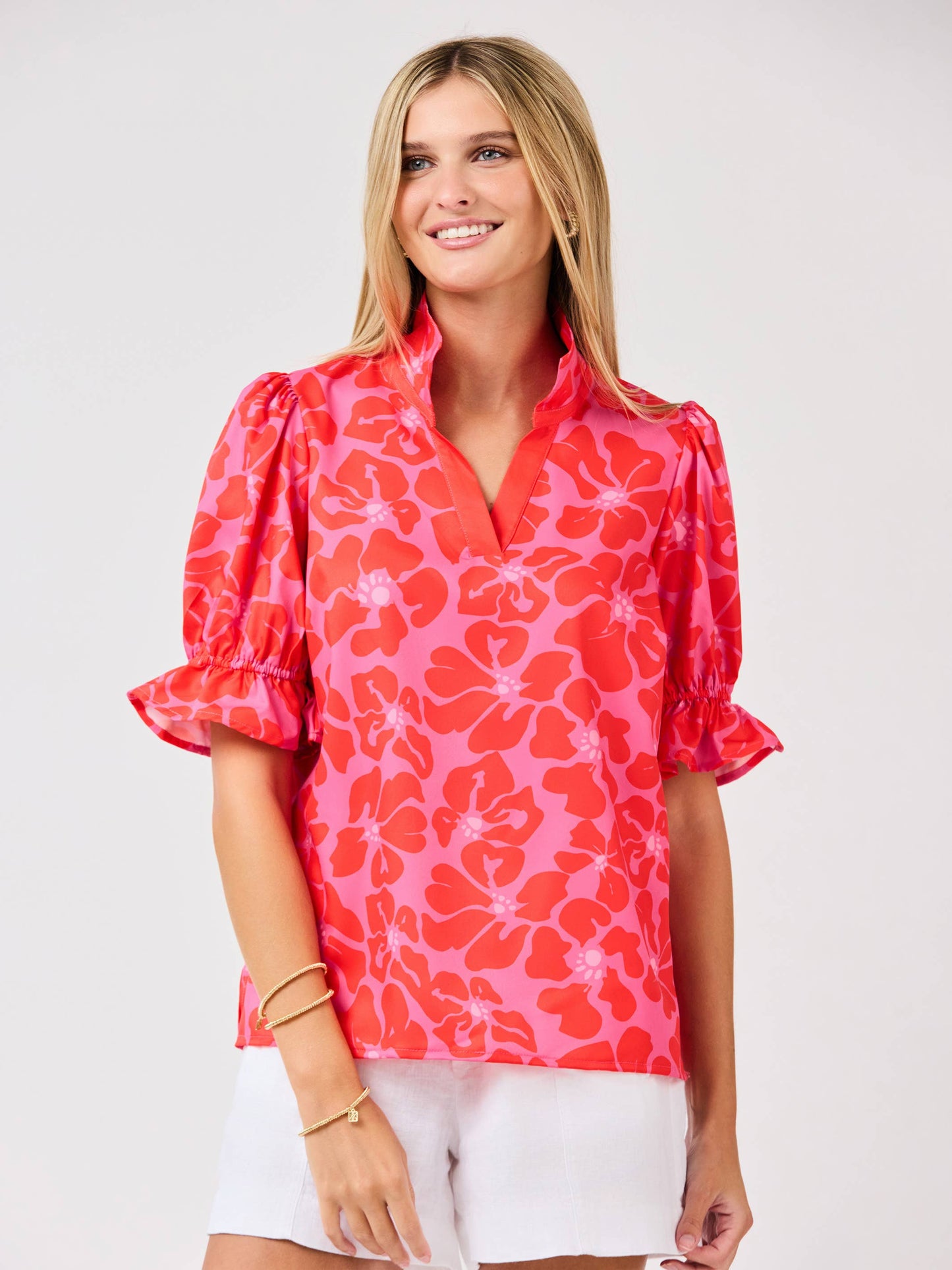 Pink Garden Samba Top