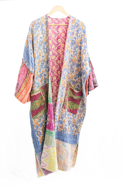 Rahab's Rope Reversible Kantha Kaftan Full Length