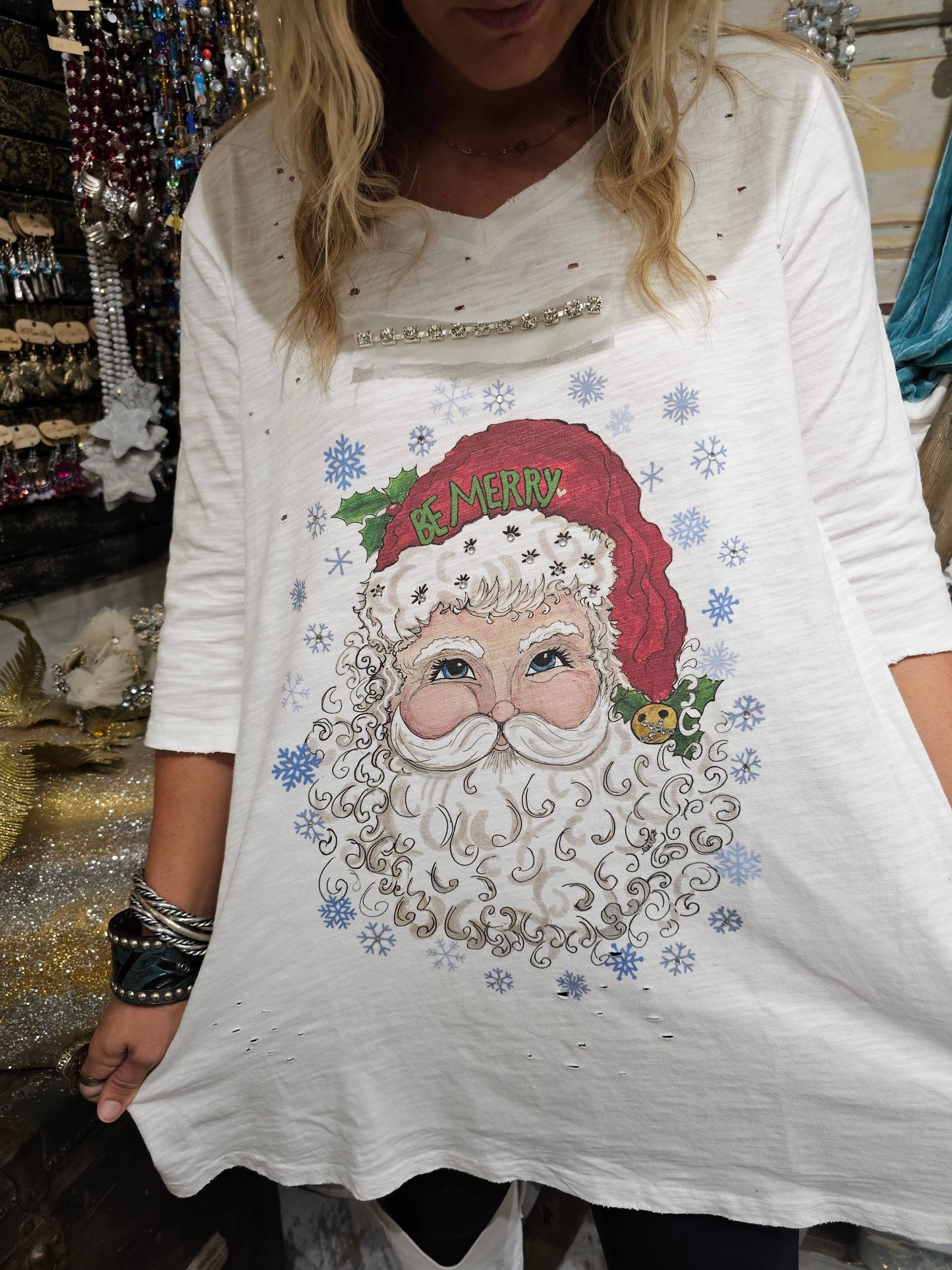 A Rare Bird Be Merry Santa Tee