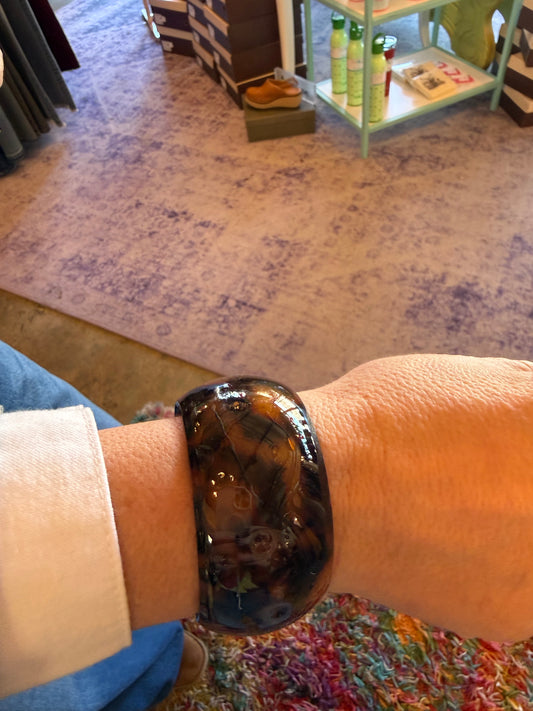 Tortoise Wide Cuff Bracelet