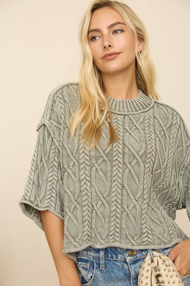 Denim Blue Oversize Sweater