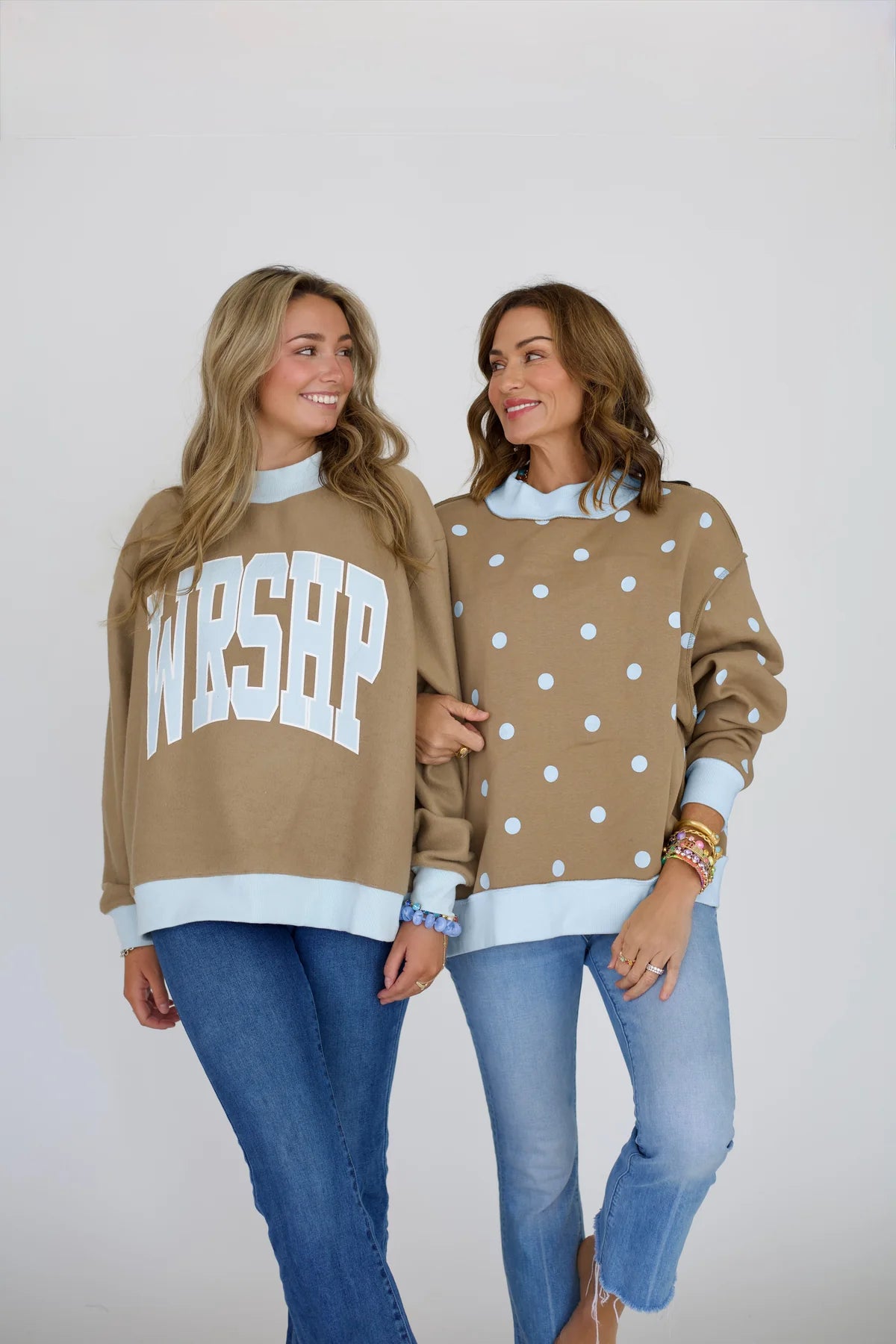Poppy and Pine Reversible Mock Necks