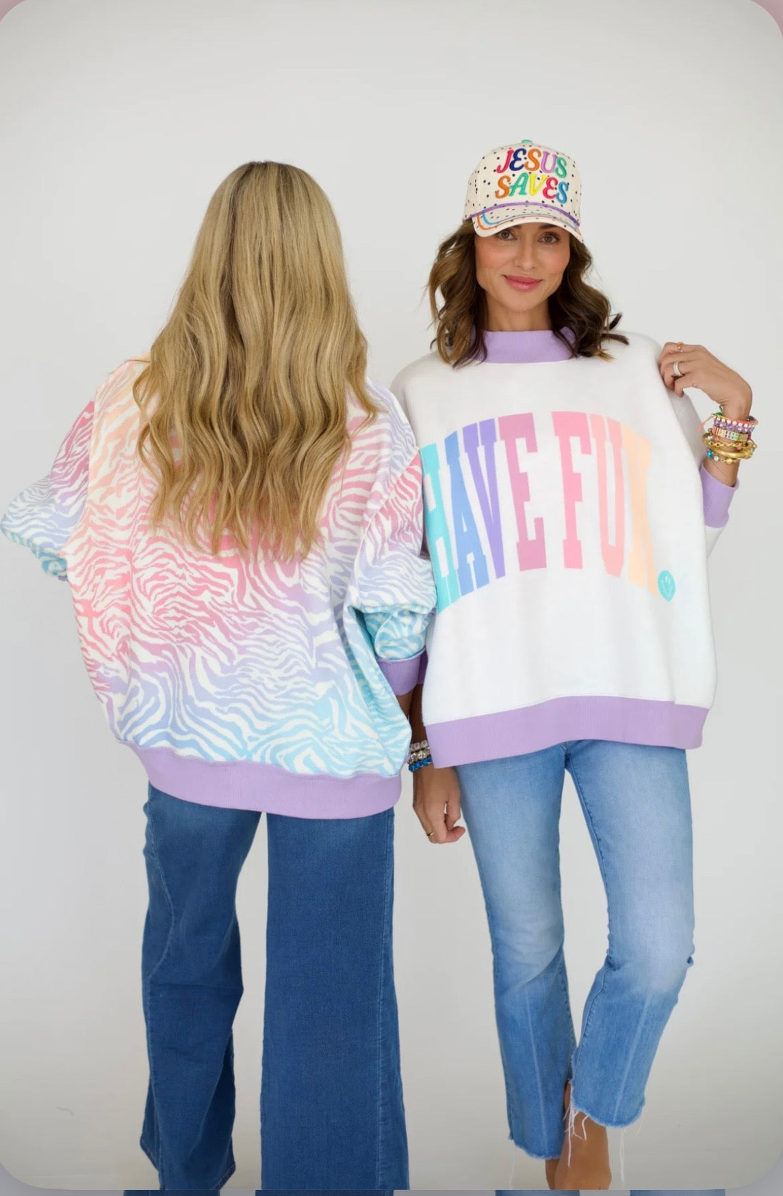 Poppy and Pine Reversible Mock Necks