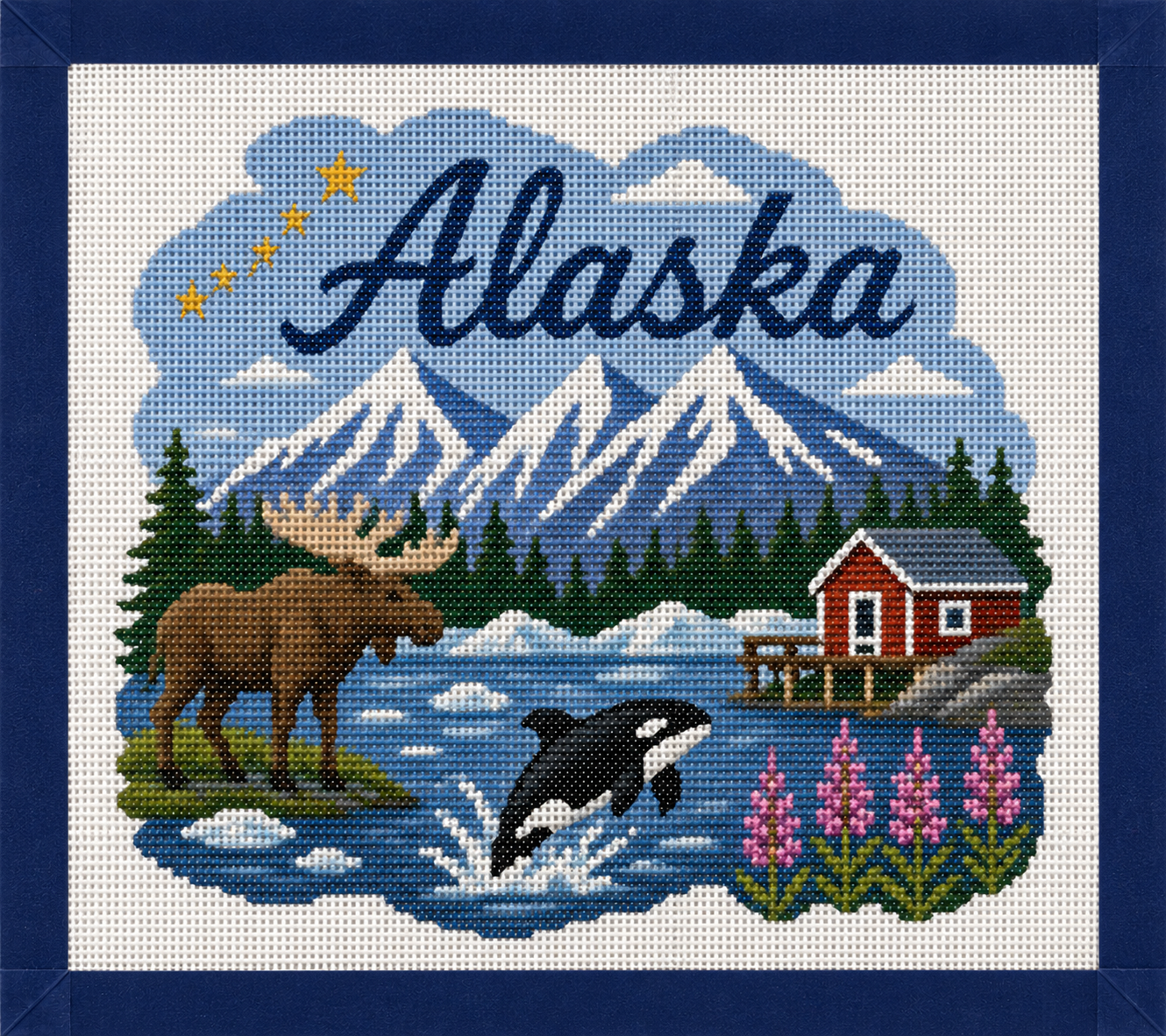 Alaska Printed Needlepoint Canvas