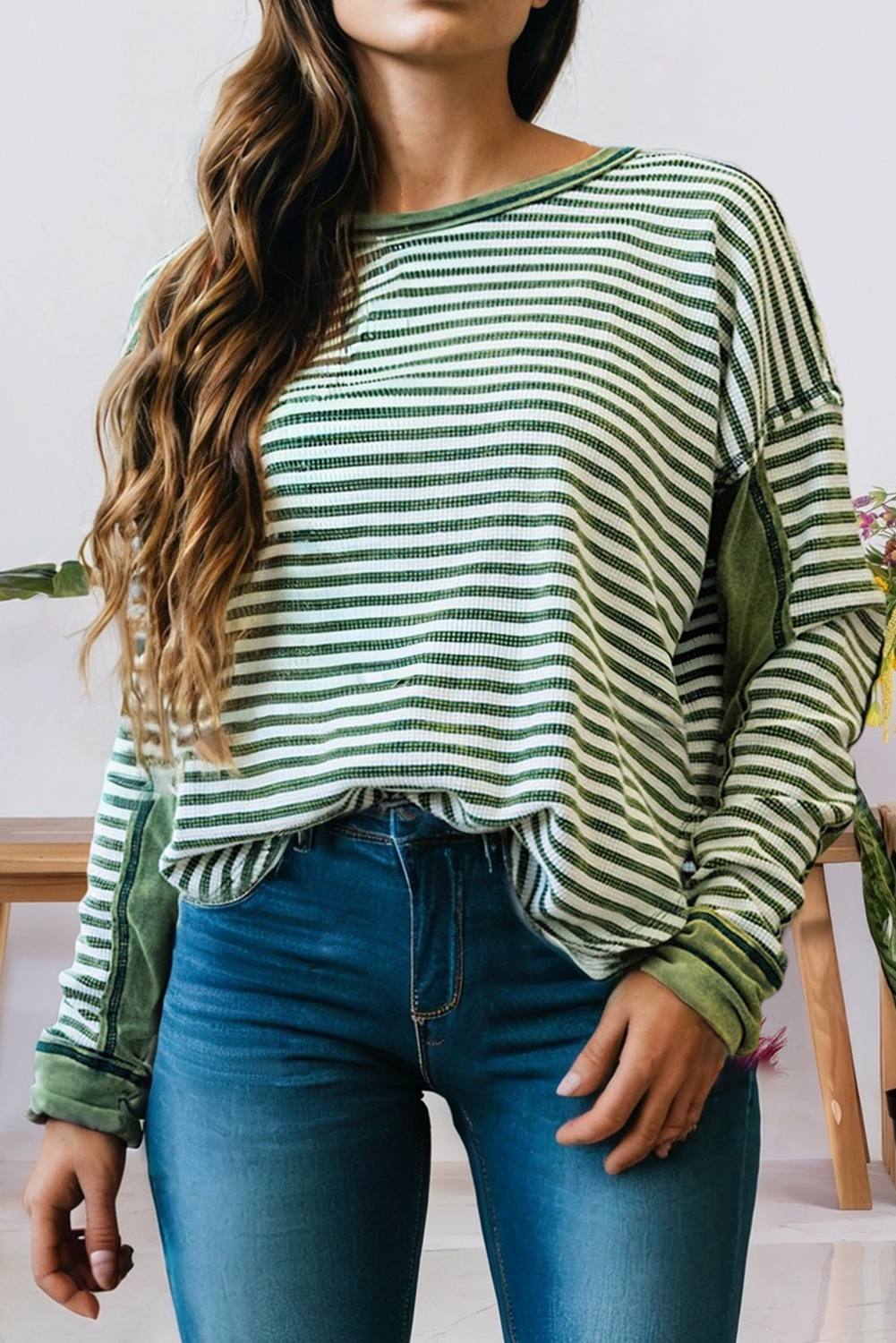 Stripe Thermal Knit Top