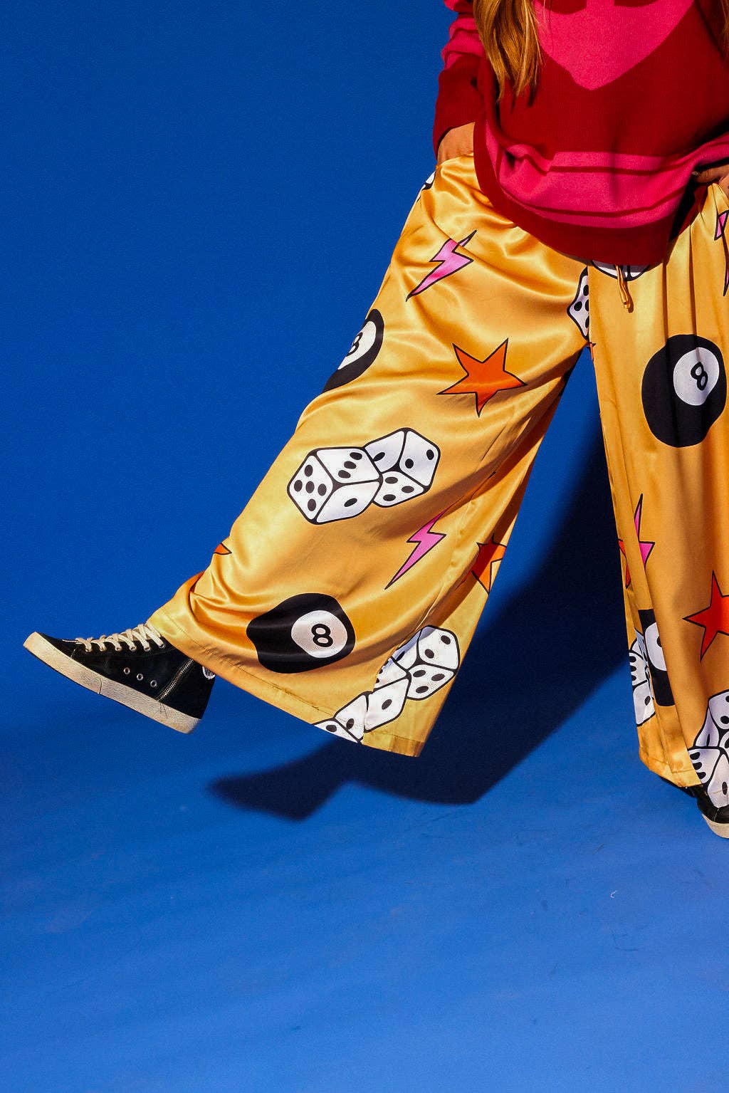 She's So Lucky Wide-Leg Pants