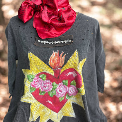 A Rare Bird Blazing Heart Tee