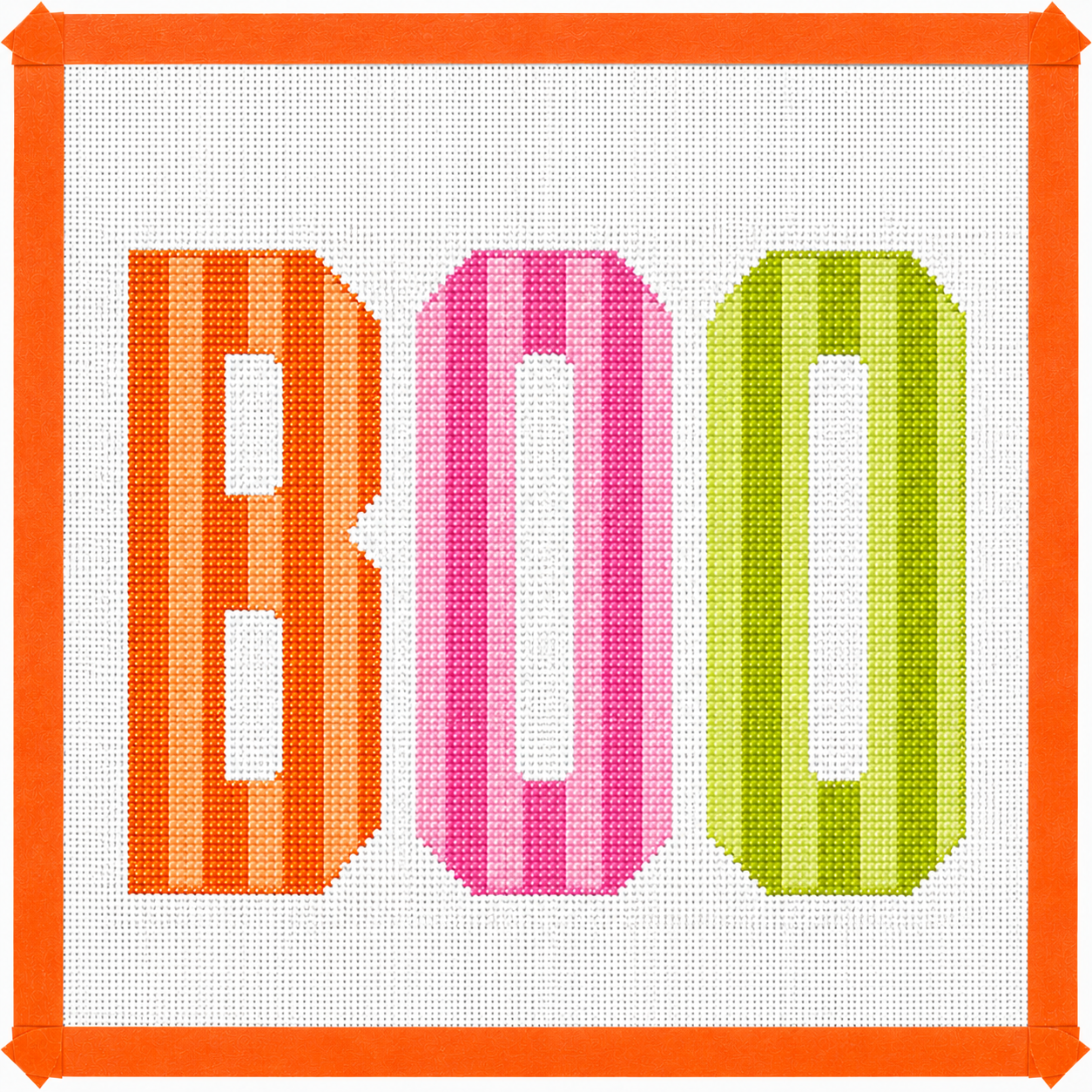 Halloween BOO Needlepoint Canvas