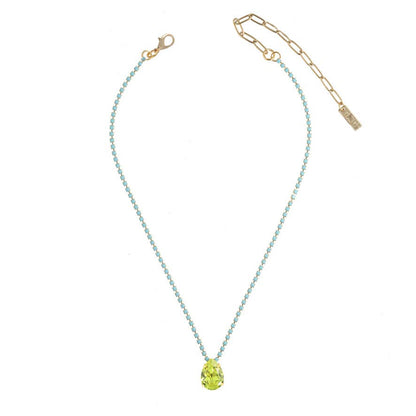 TOVA Milli Necklace Chartreuse