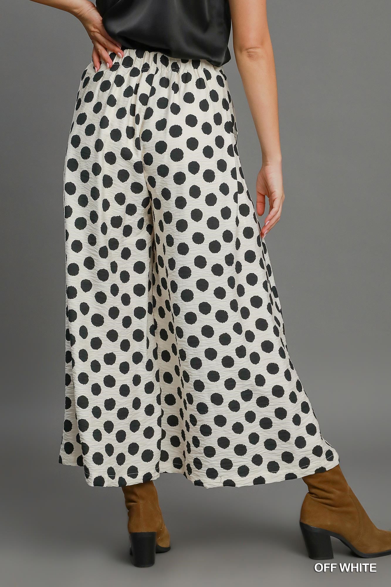 Spotted Linen Pant
