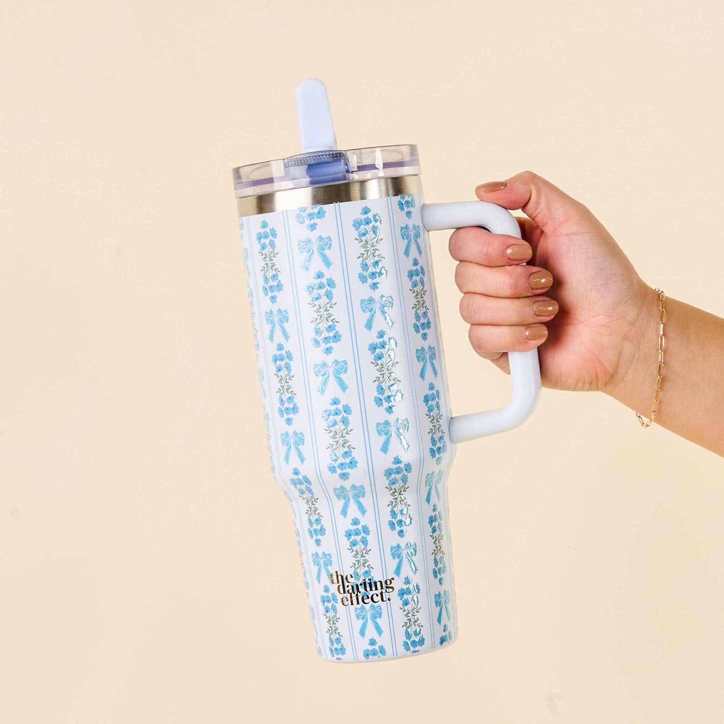 40 oz Lifestyle Flip Straw Tumbler-Oh So Fancy Blue