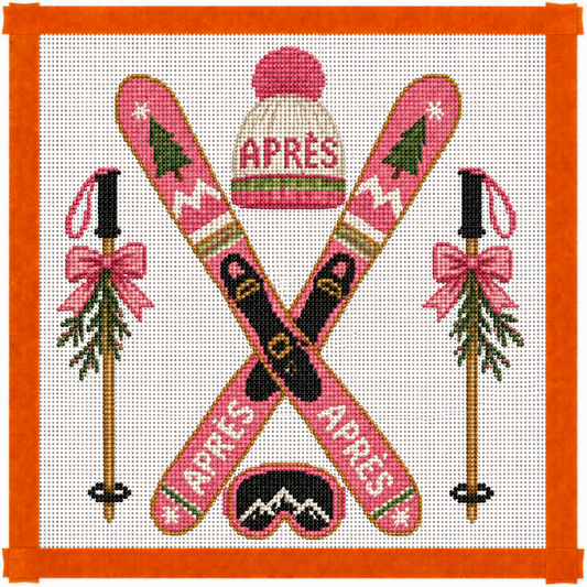 Ski Holiday Needlepoint Canvas