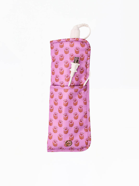 Hot Tools Cover | Pink Floral Block