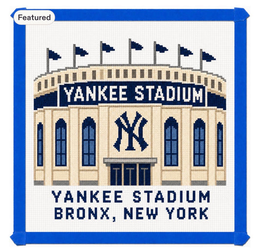 Yankee Stadium Needlepoint Canvas