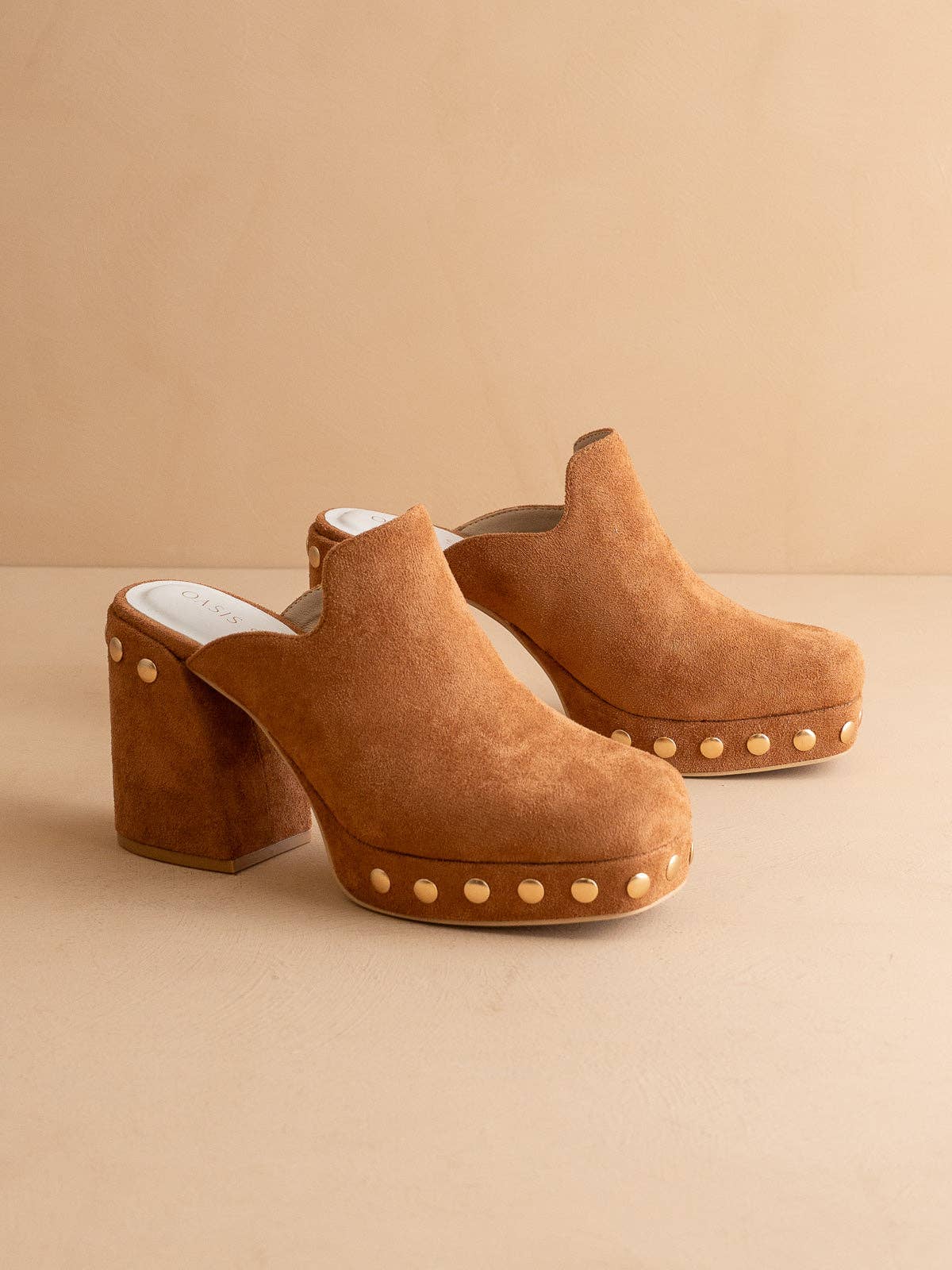 The Sierra Caramel Platform Clog Mule