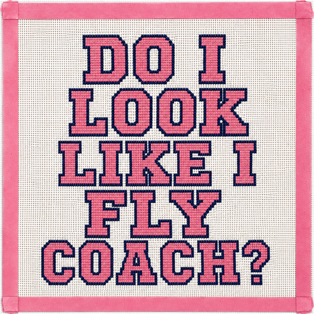 Fly Coach Printed Needlepoint Canvas
