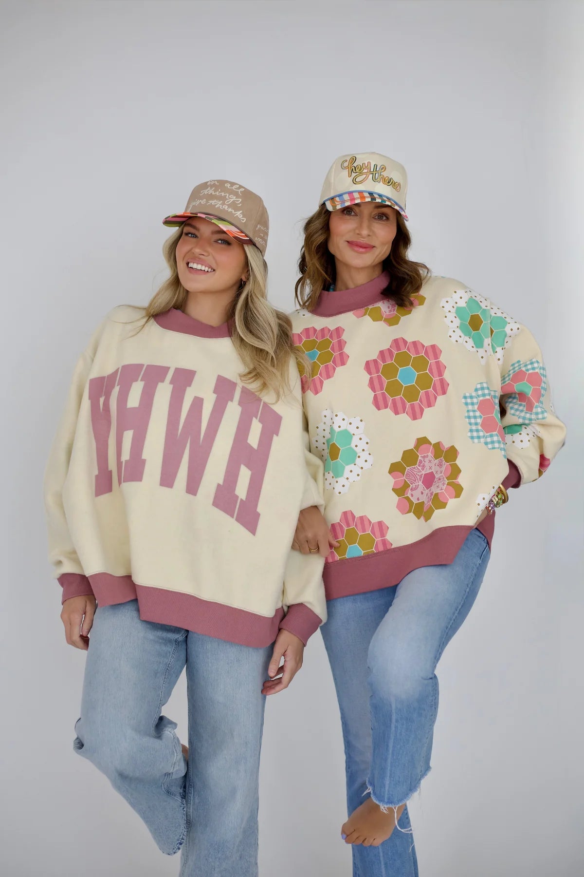 Poppy and Pine Reversible Mock Necks