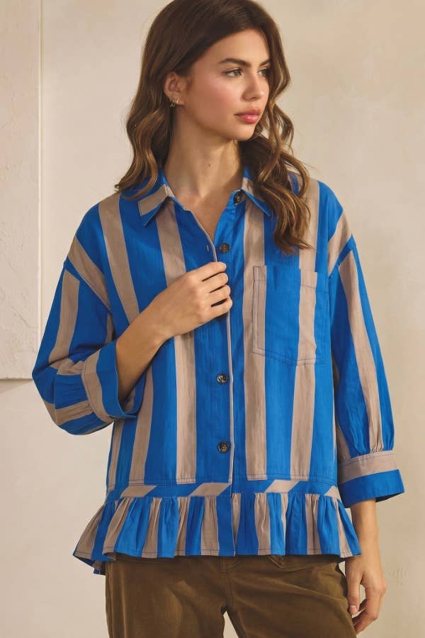 All About the Stripes Blouse