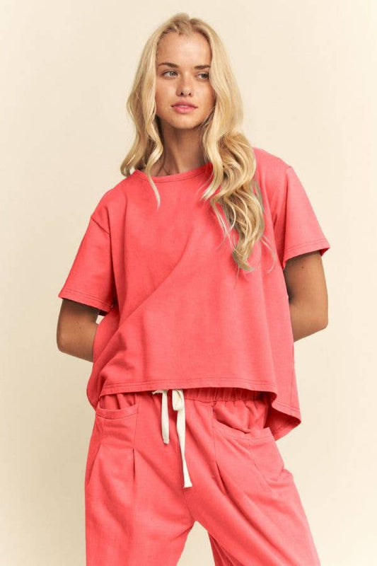 Garment Wash Two Piece Set