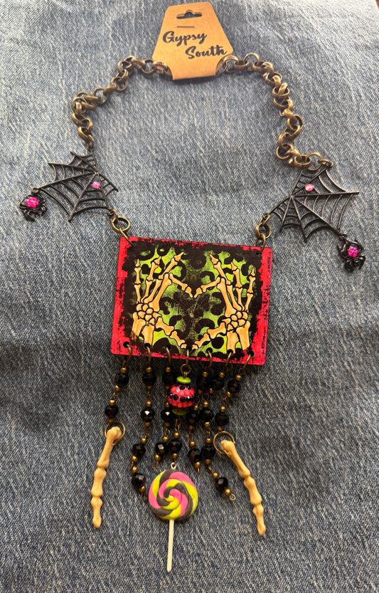 Gypsy South Bony Fingers Charm Necklace